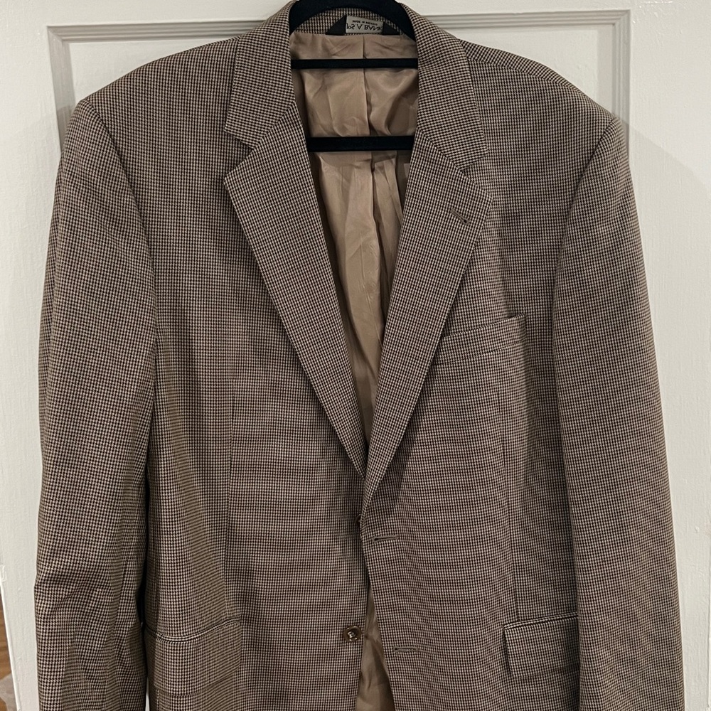 Jos a bank 42L houndstooth blazer jacket